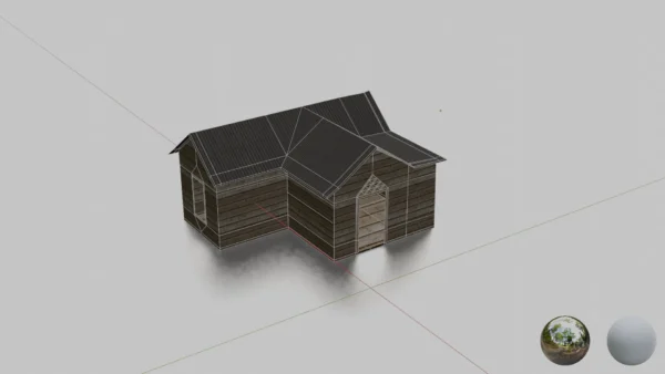 Simple 3D Hut Model - Image 2